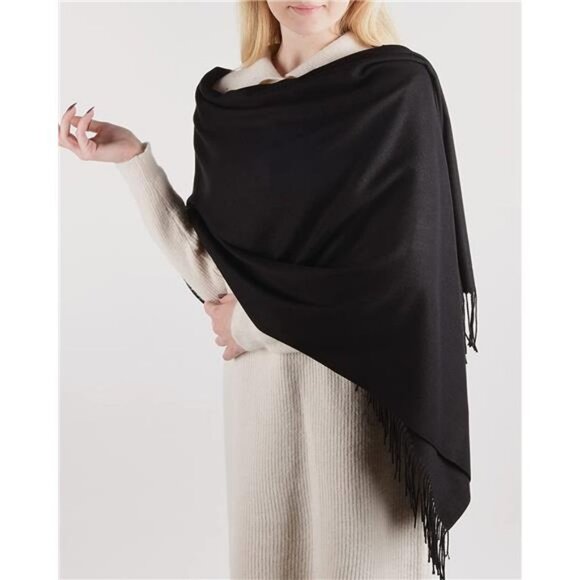 Winter Scarf Cashmere Feel Pashmina Shawl Wraps Blanket Scarves for Women - Picture 1 of 6